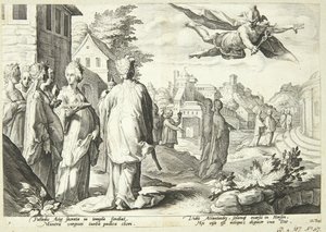 Merkur rakastuu Herseen tekijältä Hendrick Goltzius