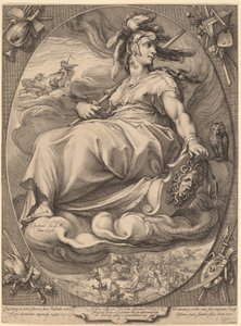 Minerva tekijältä Hendrick Goltzius