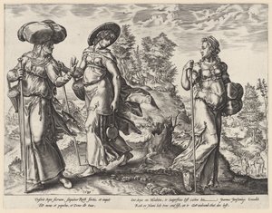 Orpa jättää Noomin ja Ruutin Ruthin historia (sarjan nimi) tekijältä Hendrick Goltzius