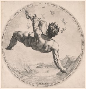 Phaeton, elokuvasta The Four Disgracers (Neljä häpeällistä) tekijältä Hendrick Goltzius
