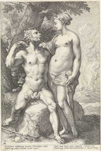 Pluto ja Proserpina Godenparen (sarjan nimi) tekijältä Hendrick Goltzius