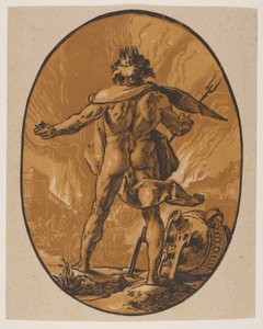 Pluto, alkaen Jumaluudet tekijältä Hendrick Goltzius