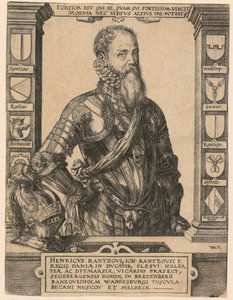 Henricus Rantzoviuksen [Heinrich von Rantzau] muotokuva tekijältä Hendrick Goltzius