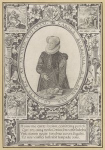 Charlotte of Bourbonin muotokuva tekijältä Hendrick Goltzius