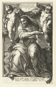 Profeetta Jesaja tekijältä Hendrick Goltzius