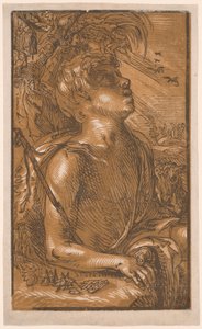 Pyhä Johannes Kastaja tekijältä Hendrick Goltzius