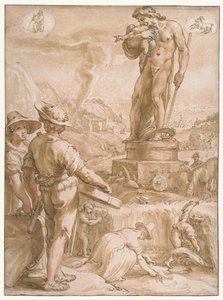 Saturnus Seitsemän planeettaa (sarjan nimi) tekijältä Hendrick Goltzius