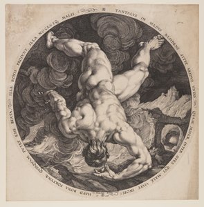 Tantalus, kirjasta Neljä häpäisijää. tekijältä Hendrick Goltzius