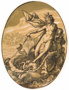 Tethys tekijältä Hendrick Goltzius
