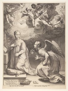 Ilmestyskirja, teoksesta Kristuksen syntymä ja varhainen elämä. tekijältä Hendrick Goltzius