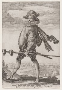 Jalkaväen kapteeni tekijältä Hendrick Goltzius