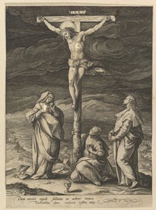 Ristiinnaulitseminen tekijältä Hendrick Goltzius