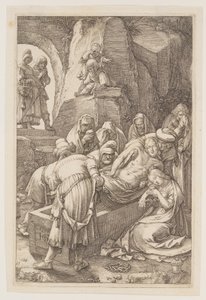 The Entombment, elokuvasta The Passion tekijältä Hendrick Goltzius