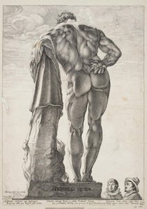 Farnese Hercules tekijältä Hendrick Goltzius