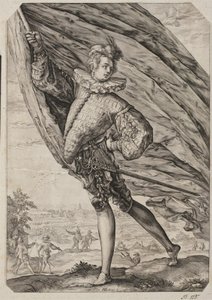 Suuri lipunkantaja tekijältä Hendrick Goltzius