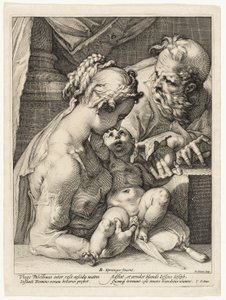 Pyhä perhe tekijältä Hendrick Goltzius