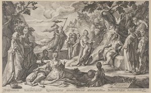 Midaksen tuomio tekijältä Hendrick Goltzius