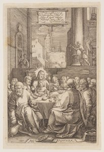 Viimeinen ehtoollinen, elokuvasta Passio tekijältä Hendrick Goltzius