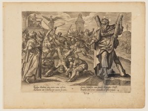 Pyhän Andreaksen marttyyrikuolema, Kristuksen ja apostolien marttyyrikuolemasta. tekijältä Hendrick Goltzius