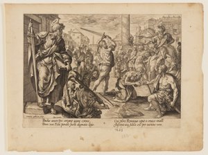 Pyhän Paavalin marttyyrikuolema, Kristuksen ja apostolien marttyyrikuolemasta. tekijältä Hendrick Goltzius