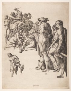 Viattomien joukkomurha tekijältä Hendrick Goltzius