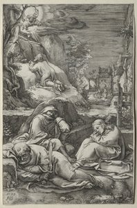 Passion: Agony in the Garden tekijältä Hendrick Goltzius