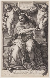 Profeetta Jesaja tekijältä Hendrick Goltzius