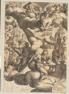 Cupidon ja Psychen häät tekijältä Hendrick Goltzius