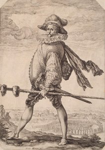 Jalkaväen kapteeni tekijältä Hendrick Goltzius