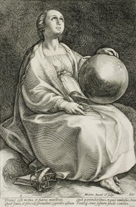 Urania tekijältä Hendrick Goltzius
