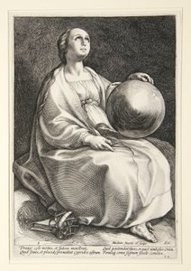 Urania, sarjan ”Yhdeksän muusa” 9. kuva tekijältä Hendrick Goltzius