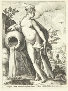 Vesi (Aqua) tekijältä Hendrick Goltzius