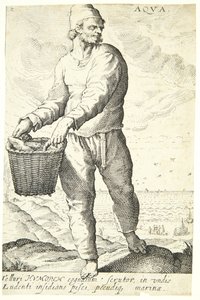 Vesi (Aqua) tekijältä Hendrick Goltzius