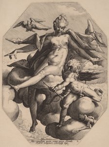 Venus ja Cupido tekijältä Hendrick Goltzius