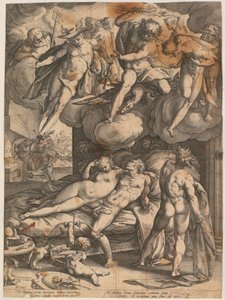Vulcan yllättää Marsin ja Venuksen tekijältä Hendrick Goltzius