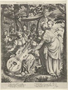 Konsertti van de muzen op de Parnassus Musien toimistot (nimi esineessä)