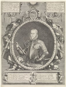 Oranssin prinssin Mauritsin muotokuva tekijältä Hendrick Hondius (I)