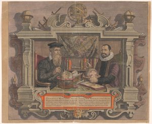 Jodocus Hondiuksen ja Gerard Mercatorin muotokuva tekijältä Hendrick Hondius (rejected attribution)