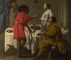 Jaakob moitti Labania siitä, että hän antoi hänelle Lean Raakelin tilalle, 1627