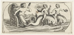 Amfitriitti vaunuissa Nouveau Livre des Dieux et Deeßes De la Marine Bouckje of Sea Gods and Goddess (sarjan nimi)
