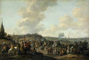 Englannin kuninkaan Kaarle II:n lähtö Scheveningenistä 2.6.1660, 1683 tekijältä Hendrick de Meijer