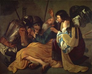 Pyhän Pietarin vapauttaminen tekijältä Hendrick ter Brugghen