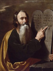 Moses par Somer (Someren), Hendrick van (1607-1656). Öljy kankaalle, koko: 94x73, n. 1638, Yksityiskokoelma tekijältä Hendrick van (attr.to) Somer