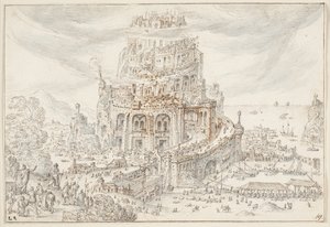 Baabelin torni tekijältä Hendrick van Cleve III