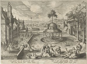 kevät Ver (otsikko objektissa) Neljä vuodenaikaa (sarjan nimi) tekijältä Hendrick van Schoel