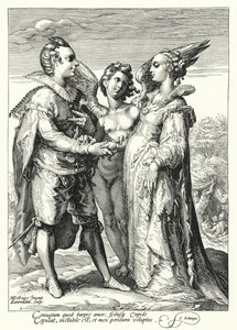 Avioliitto rakkaudesta, virkamies Cupid (kaiverrus)
