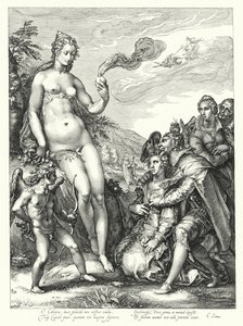 Venus, Cupid ja kaksi rakastajaparia (kaiverrus)