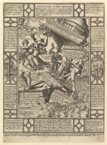 Aedificare Super Arenam, Allegorias of the Christian Faith, Christian and P..., 1575-1617. tekijältä Hendrik Goltzius