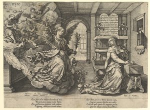 Ilmoitus, 1594. tekijältä Hendrik Goltzius