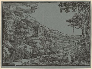Arkadian maisema tekijältä Hendrik Goltzius